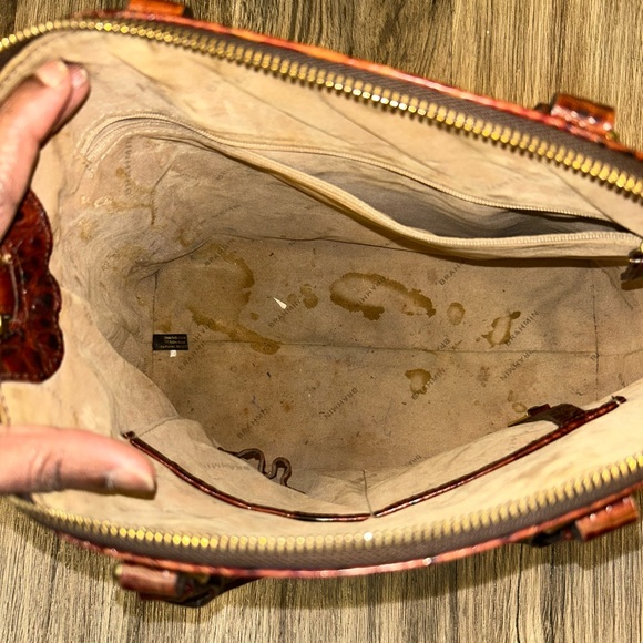 Brahmin Brown Crocodile Embossed Satchel - Picture 6 of 6